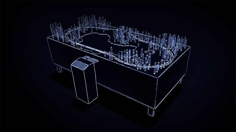 Simplified schematic of the installation